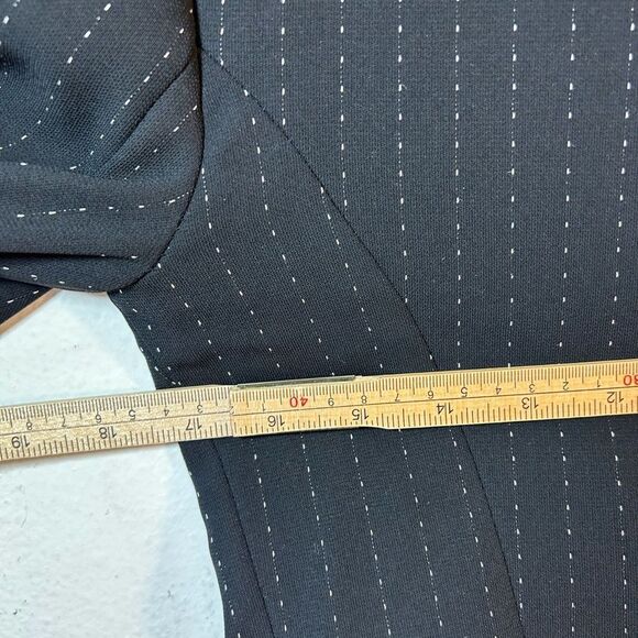 JOSEPH RIBKOFF WOMANS BLAZER JACKET 6 black white VTG polka dot pin striped - Picture 8 of 11